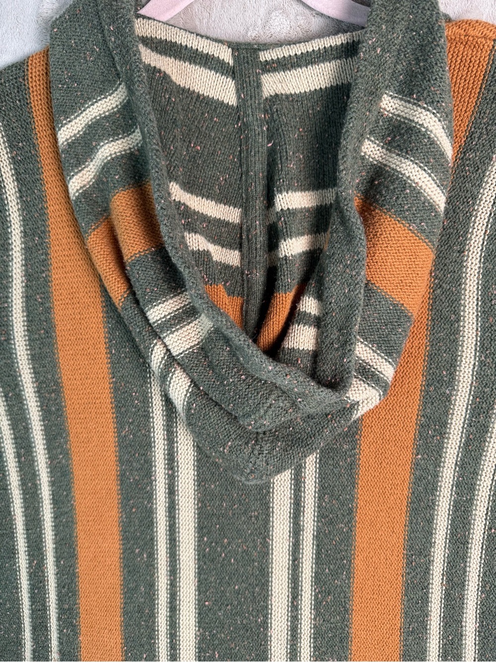 Lucky Brand Baja Hoodie Womens M Striped Boho Southwest Pullover Festival - Picture 5 of 9